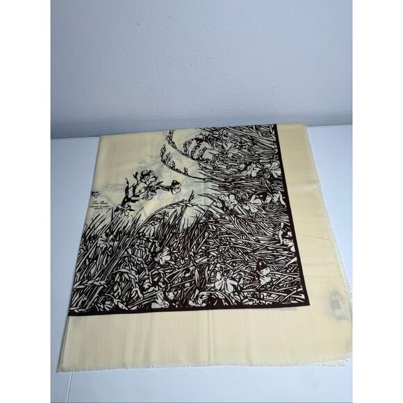 Loro Piana Turati Herringbone Cashmere Scarf 51”X 51” See Description - Picture 6 of 16